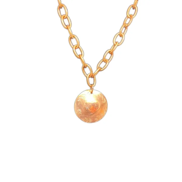 Copper heart necklace