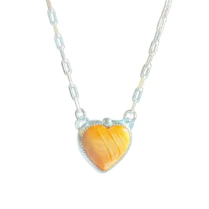 Spiny oyster heart necklace