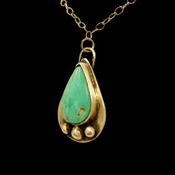 Turquoise drop necklace